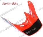 КОЗИРКА ЗА ШЛЕМ КРОСОВ IKON УНИВЕРСАЛНА ОРАНЖЕВО-СИВА-4